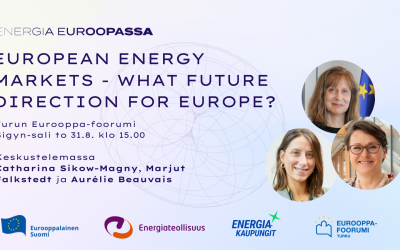 Energiakeskustelua Turun Eurooppa-foorumissa: Euroopan energiamarkkinat – mikä on Euroopan tulevaisuuden suunta?