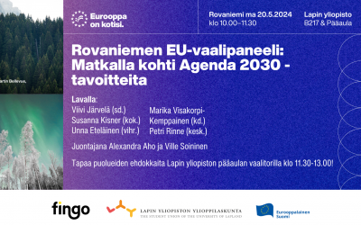 Eurooppa on kotisi -EU-vaalikiertue Rovaniemellä 20.5.2024