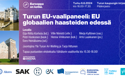 Eurooppa on kotisi -EU-vaalikiertue saapuu Turkuun 6.6: EU globaalien haasteiden edessä