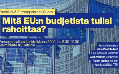 Mitä EU:n budjetista tulisi rahoittaa?
